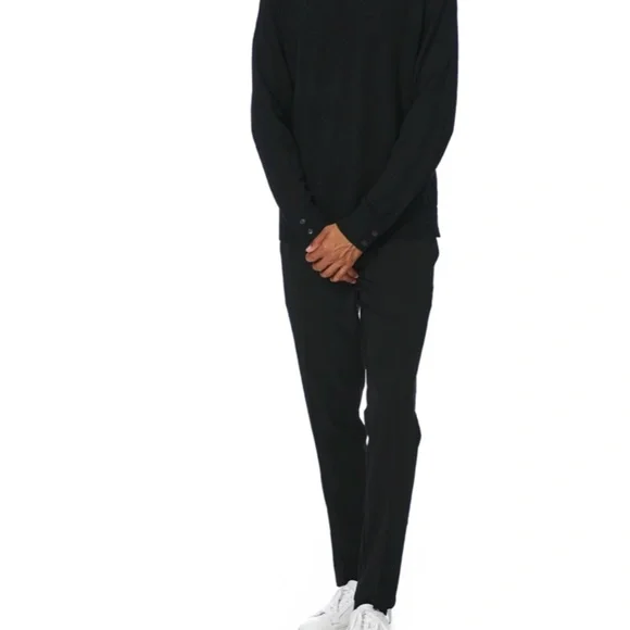 Cashmere Side Button Turtleneck - Brand New - NEVER WORN - Black